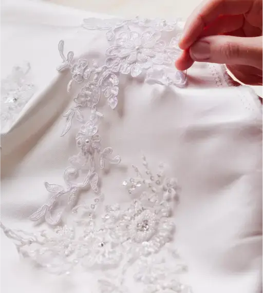 Hand embroidery detail