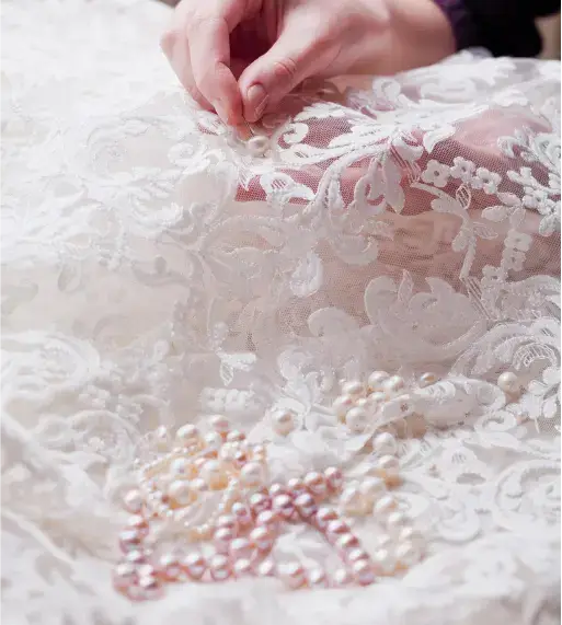 Hand embroidery detail